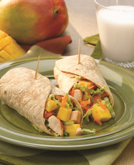 Asian Mango Chicken Wraps | MyPlate