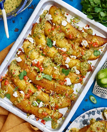Caramelised Spiced Plantain with Jalapeño Dressing - Avant-Garde Vegan