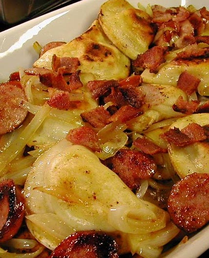 Recipe: Kielbasa and Pierogies