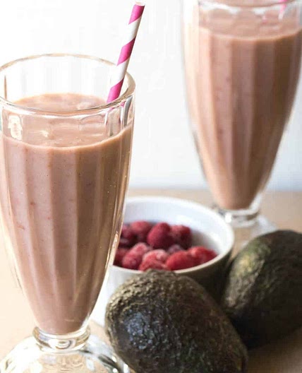 Raspberry Avocado Smoothie - Dairy Free