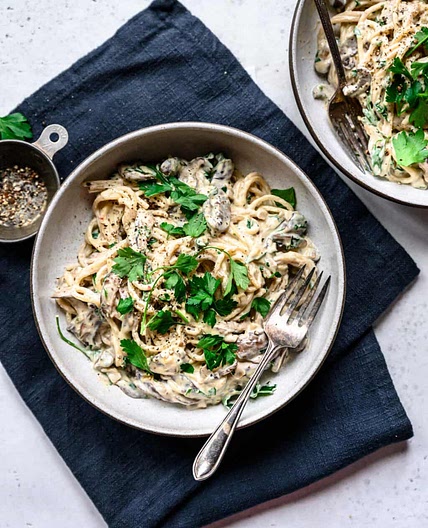Vegan mushroom alfredo sauce