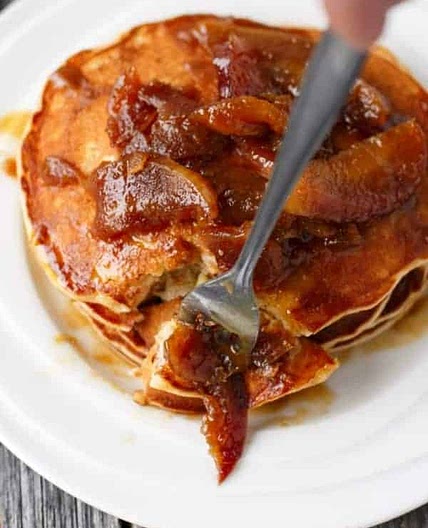 Caramel Apple Pancakes