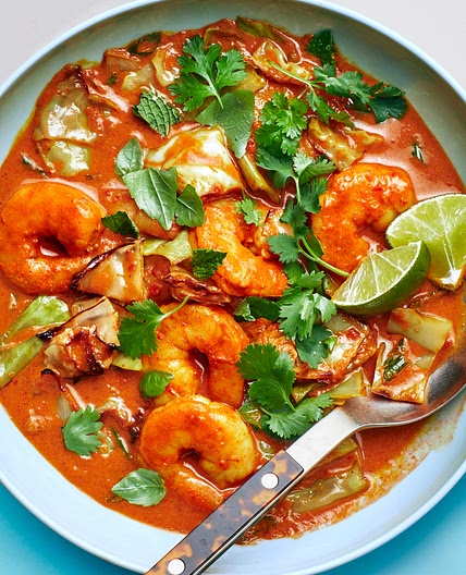 Shrimp and Cabbage Curry