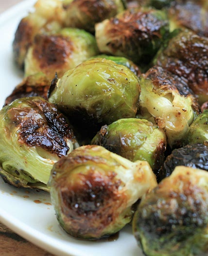 Roasted Brussels Sprouts with Balsamic and Honey