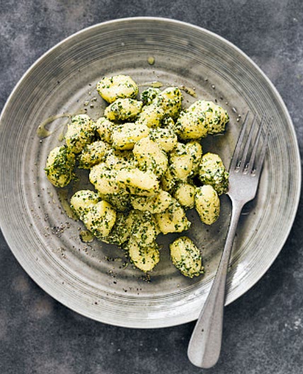 Gnocchi with kale pesto
