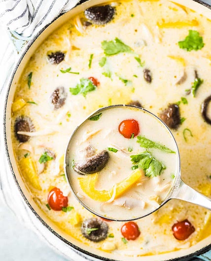 Thai Coconut Turkey Soup