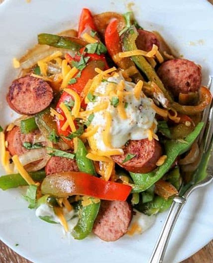 Cajun Sausage and Peppers Recipe (Keto Sausage Recipe)