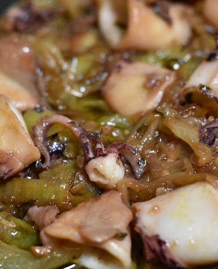 Calamares guisados