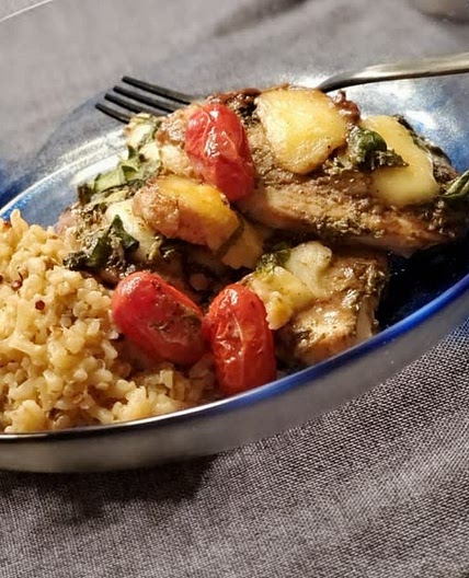 Balsamic Basil Chicken with Quinoa