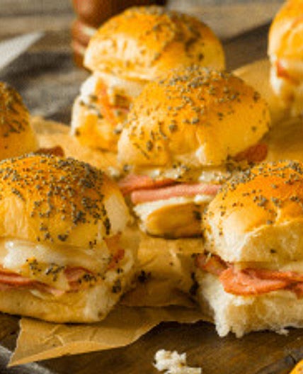 Air Fryer-King Hawaiian Ham and Cheese Sliders