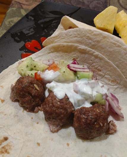 Mediterranean Meatball Gyro