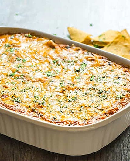 Skinny Chicken Enchilada Dip