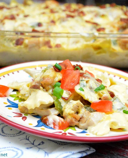 Chicken Bacon Ranch Pizza Casserole