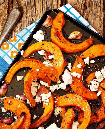 roasted pumpkin and feta
