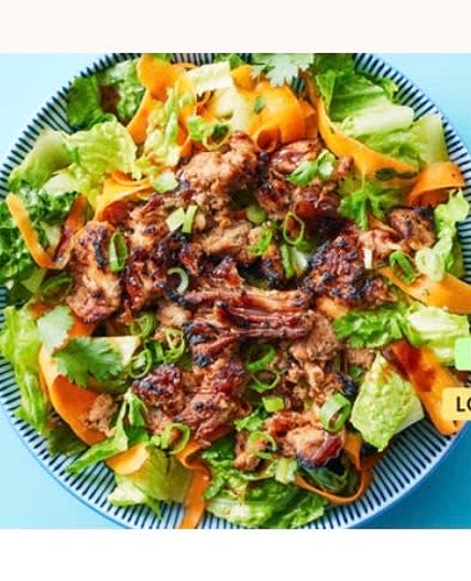 Chinese BBQ Pork Bowl with Crisp Salad