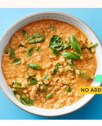 Creamy Tomato & Basil Risotto with Spinach