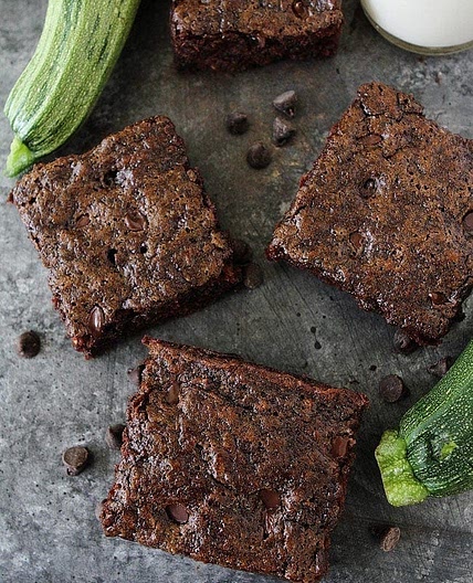 Chocolate Chip Zucchini Brownies