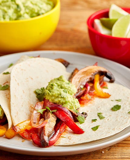 Vegan Portobello Mushroom & Pepper Fajitas