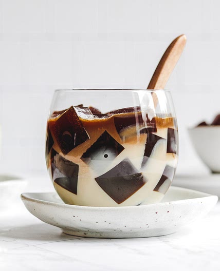 Vegan Coffee Jelly Dessert