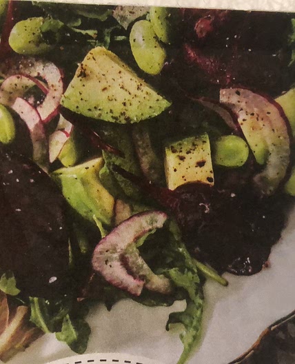 Sallad m avokado o sojabönor