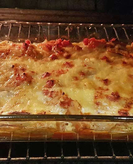 Fenouils gratinés à la tomate et au jambon
