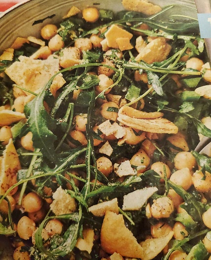 Chickpea salad with lemon vinaigrette