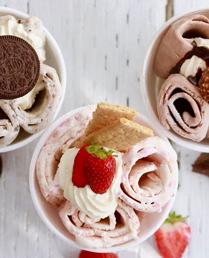 Homemade Rolled Ice Cream Recipe