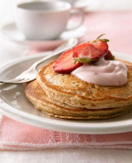 Whole Grain Strawberry Pancakes | MyPlate