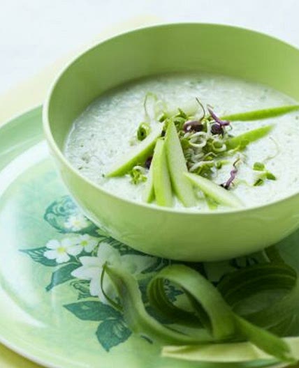 Potage frais au concombre