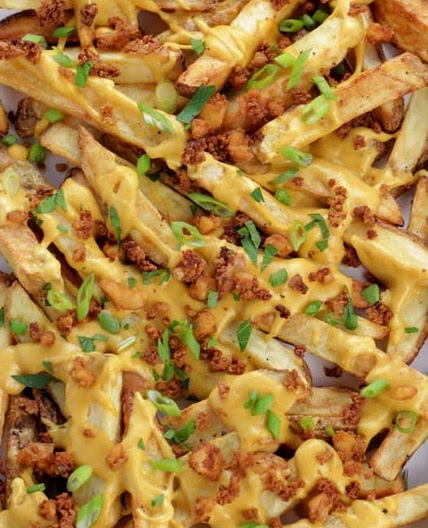 Easy Vegan Cheese Fries - It Doesn't Taste Like Chicken