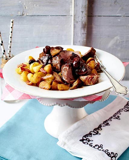 Schweinefilet mit Pilz-Marmelade und Gnocchi-Gröstl