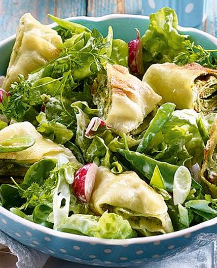 Feierabendsalat mit Maultaschen