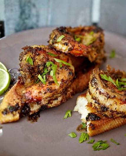 Spicy BBQ-Garnelen aus der Grillpfanne