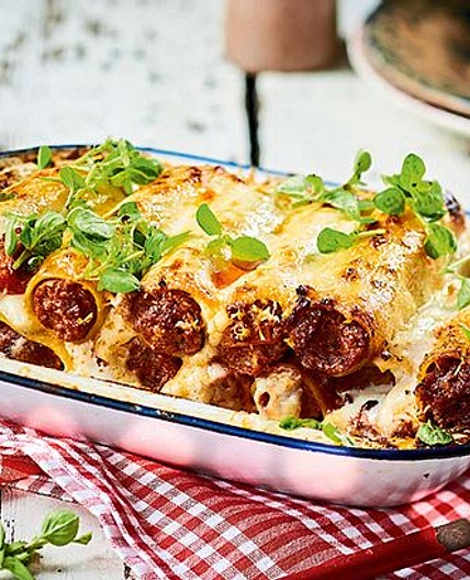 Gebackene Hack-Cannelloni