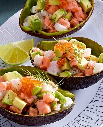 Fisch-Tatar mit Avocado