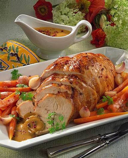 Putenbraten mit Noilly Prat-Sauce