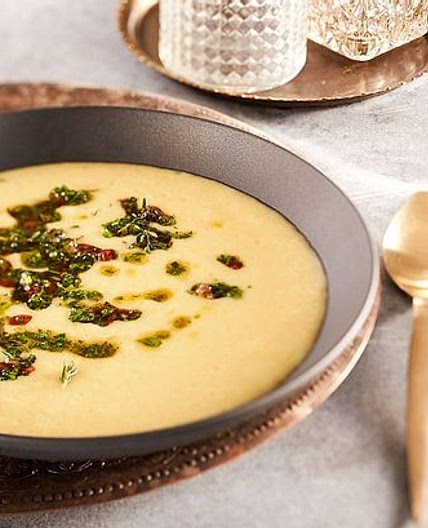 Berliner S(ch)nack Kartoffelsuppe mit Speckstippe