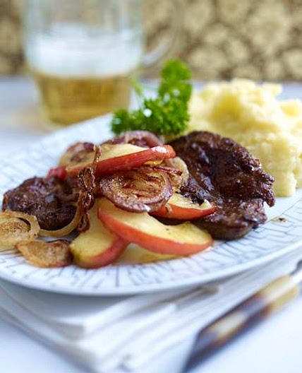 Kalbsleber Alt-Berlin mit Quetschkartoffeln