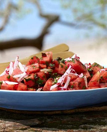 Melonen-Radieschen-Salat