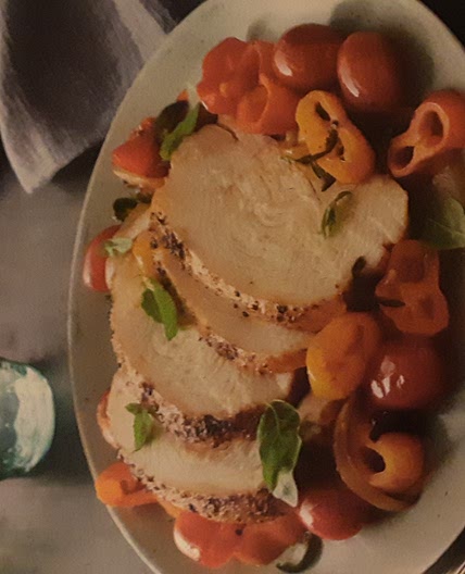 Turkey Tenderloins with Cherry Tomato- Serrano Peperonata