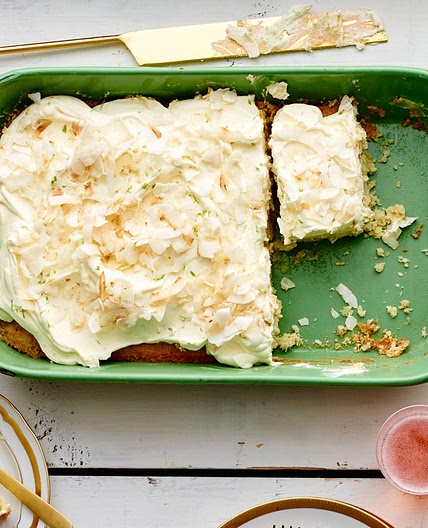 Coconut–Key Lime Sheet Cake