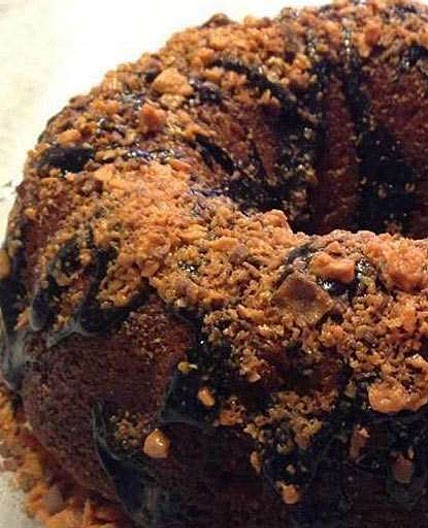 Butterfinger Rum Cake