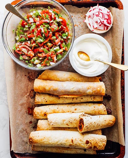 Baked Ground Beef Taquitos