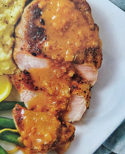 Steakhouse pork chops