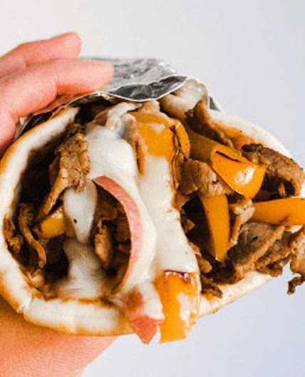 Stay Fit Mom - Philly Cheesesteak Pita