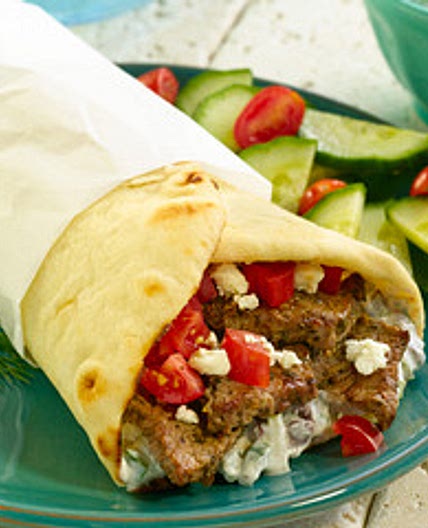 Tzatziki-Sauced Greek Steak Wraps