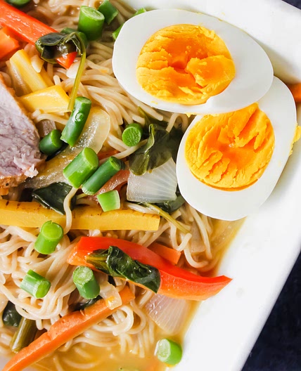 Easy Gluten-Free Ramen with Air Fryer Pork Chops