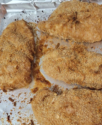 French Onion-Breaded Baked Chicken