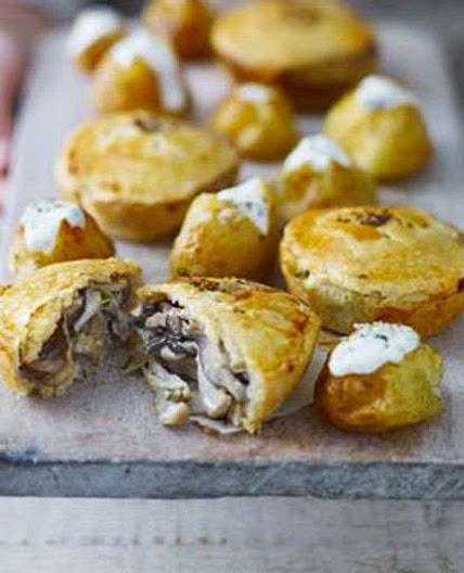 Mini Creamy Mushroom Pies