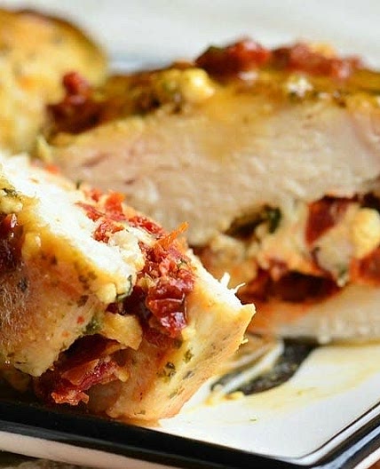 Sun-Dried Tomato and Feta-Stuffed Chicken Breasts